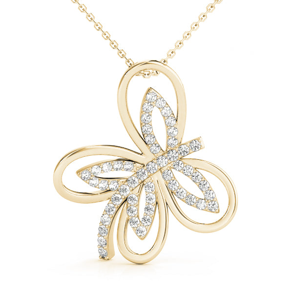 Butterfly Diamond Pendant · 0.27 ct tw