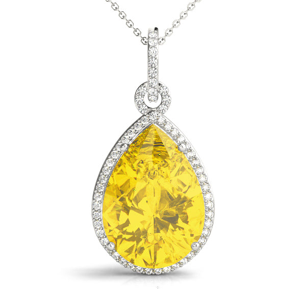 Pear Diamond Pendant · 0.24 ct tw