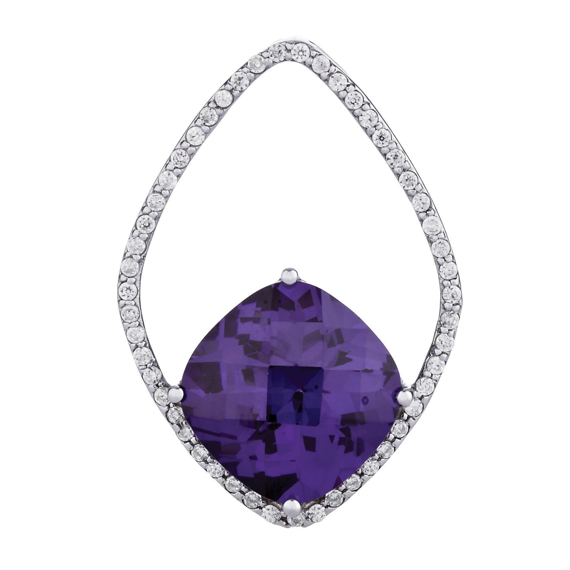 Cushion Gemstone Pendant · 0.30 ct tw