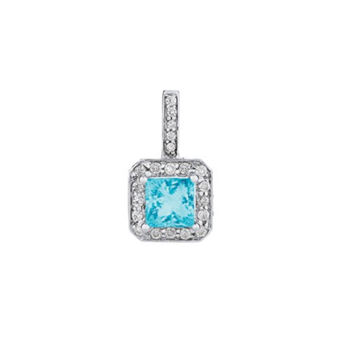 Square Cushion Gemstone Pendant · 1.19 ct tw