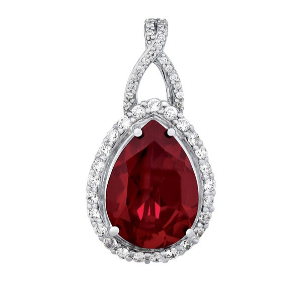Pear Gemstone Pendant · 0.91 ct tw
