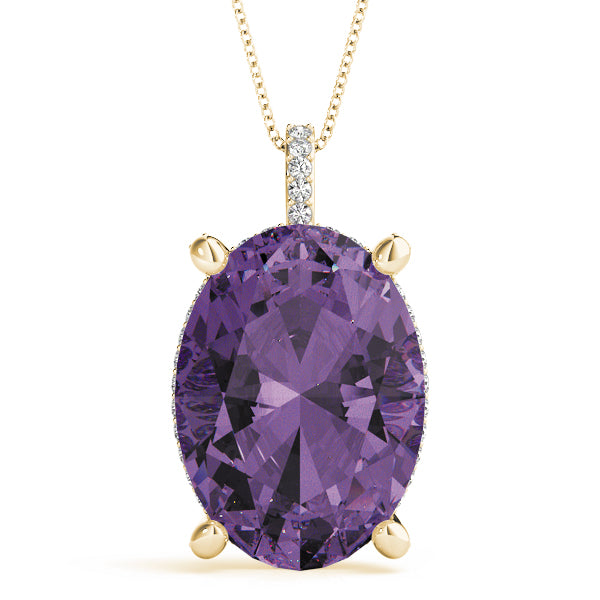 Oval 18x13 Diamond Pendant · 0.33 ct tw