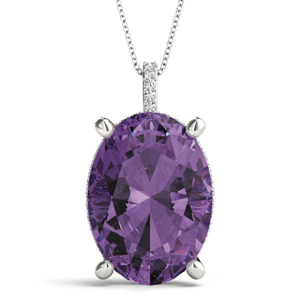 Oval 18x13 Diamond Pendant · 0.33 ct tw