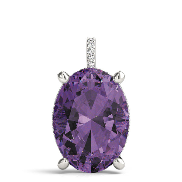 Oval 18x13 Diamond Pendant · 0.33 ct tw