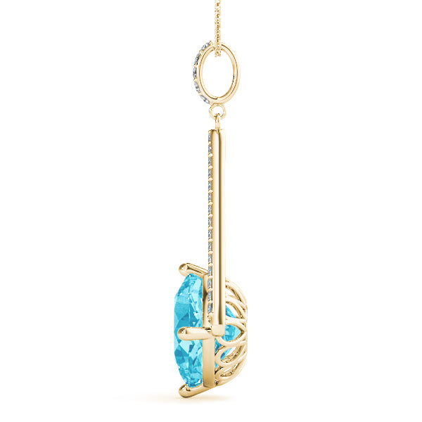 Cushion Gemstone Pendant · 0.21 ct tw