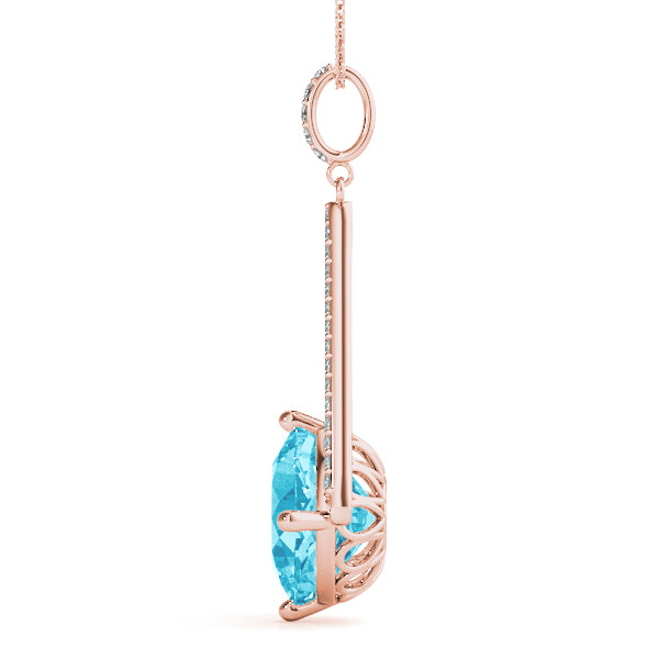 Cushion Gemstone Pendant · 0.21 ct tw