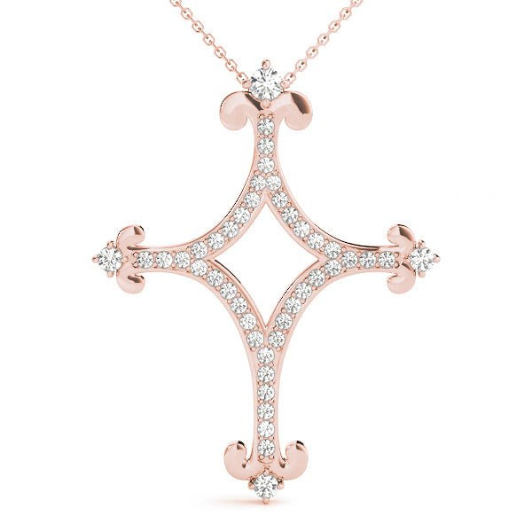 Diamond Cross Pendant · 0.30 ct tw