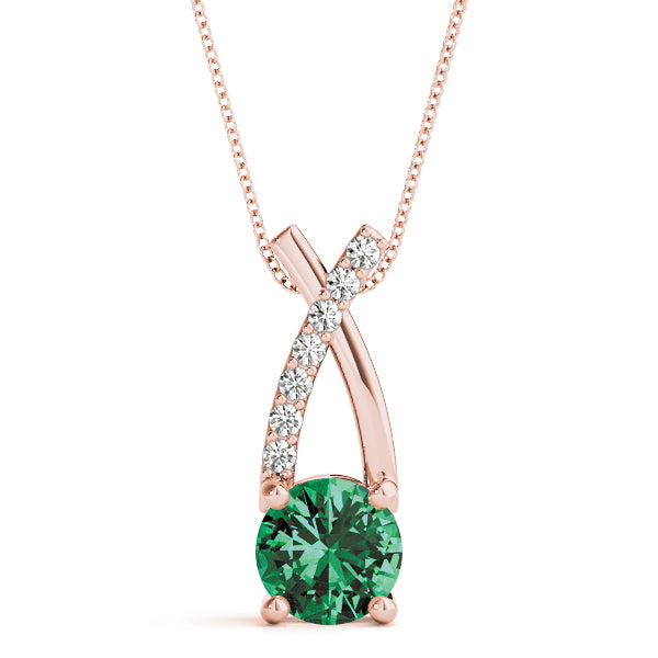 Round Gemstone Pendant · 1.60 ct tw