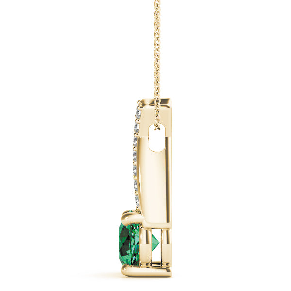 Round Gemstone Pendant · 1.35 ct tw