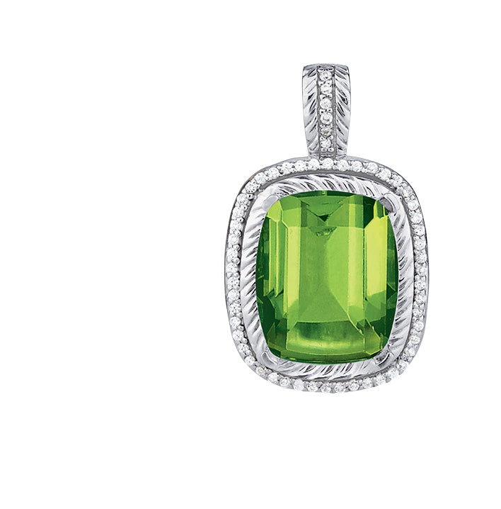 Cushion Gemstone Pendant · 0.38 ct tw