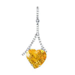 Heart Gemstone Pendant · 0.23 ct tw