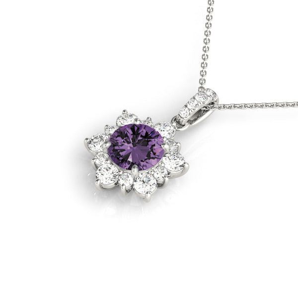 Round Diamond Pendant · 1.24 ct tw