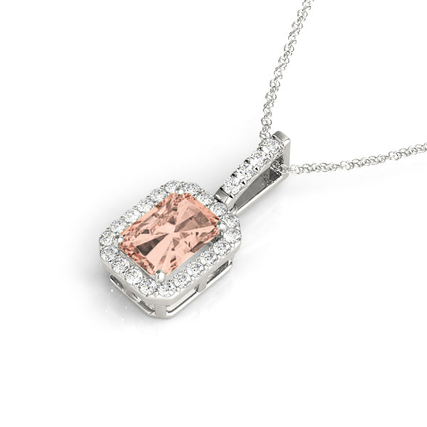 Emerald Halo Diamond Pendant · 2.25 ct tw