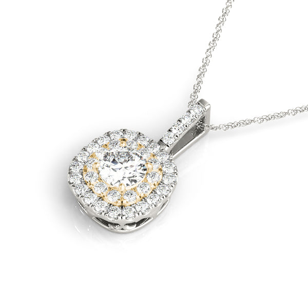 Round Halo Diamond Pendant · 1.87 ct tw
