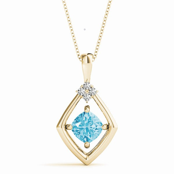 Cushion Diamond Pendant · 0.74 ct tw