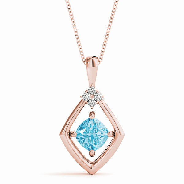 Cushion Diamond Pendant · 0.74 ct tw