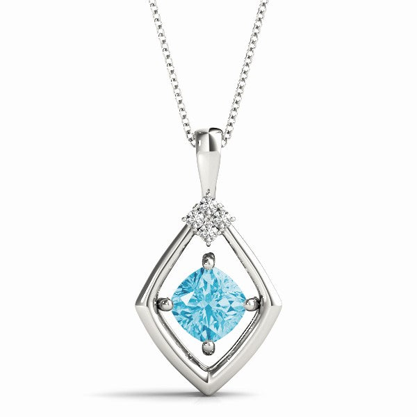 Cushion Diamond Pendant · 0.74 ct tw