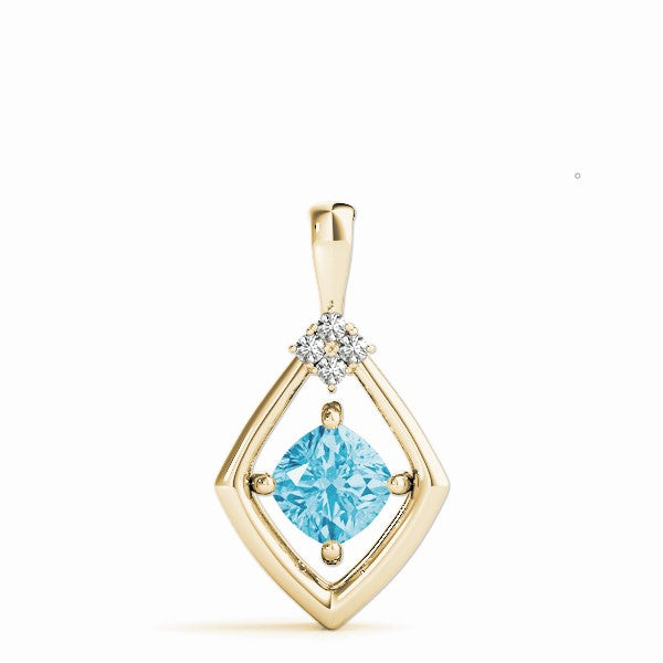 Cushion Diamond Pendant · 0.74 ct tw