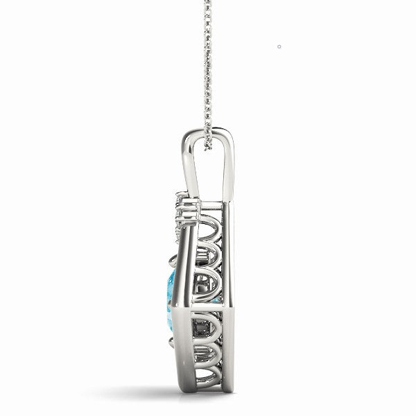 Cushion Diamond Pendant · 0.74 ct tw