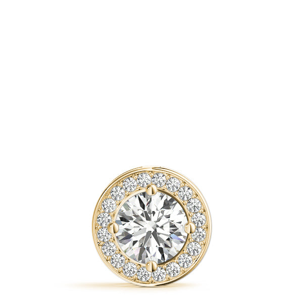 Round Halo Diamond Pendant · 1.15 ct tw