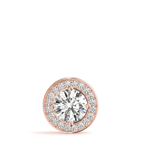 Round Halo Diamond Pendant · 1.15 ct tw