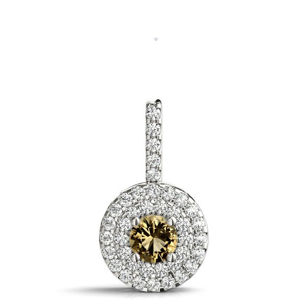 Round Halo Diamond Pendant · 1.31 ct tw