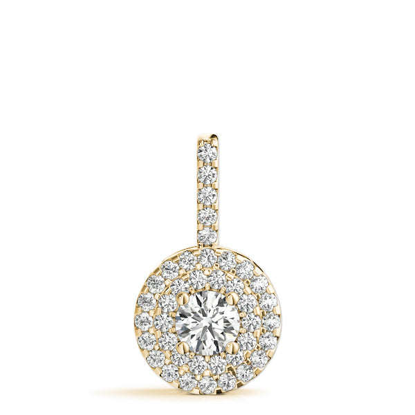 Round Halo Diamond Pendant · 1.31 ct tw