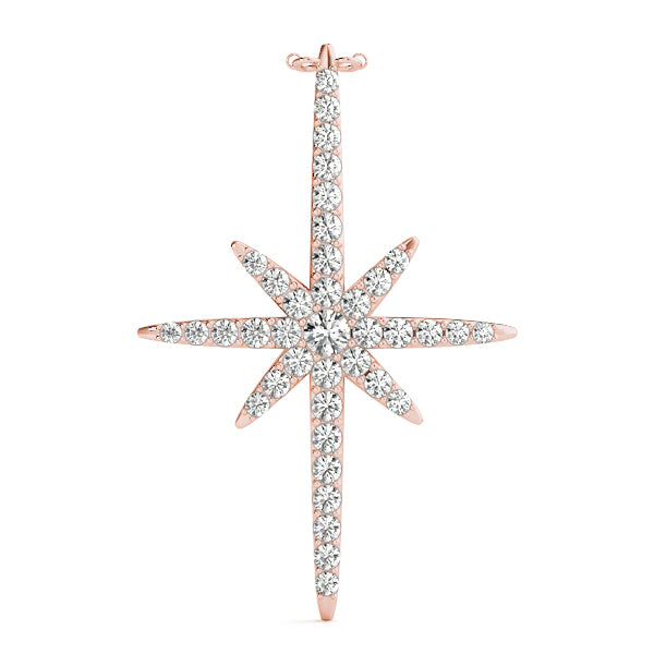 Round Cross Diamond Pendant · 0.48 ct tw