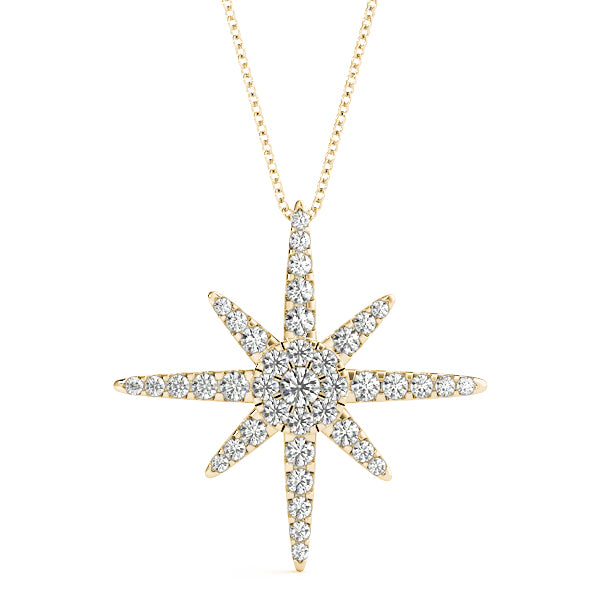 Round Fashion Diamond Pendant · 0.46 ct tw