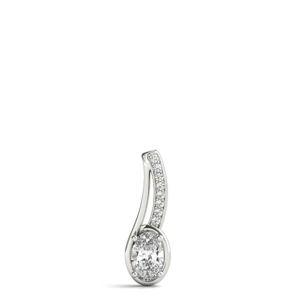 Oval Fashion Diamond Pendant · 0.99 ct tw