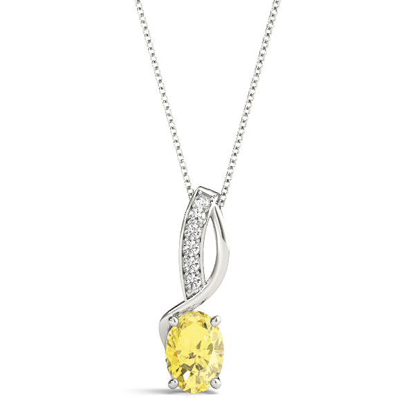 Oval Fashion Diamond Pendant · 0.42 ct tw