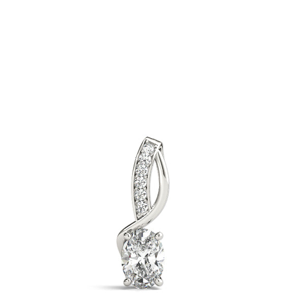 Oval Fashion Diamond Pendant · 0.42 ct tw