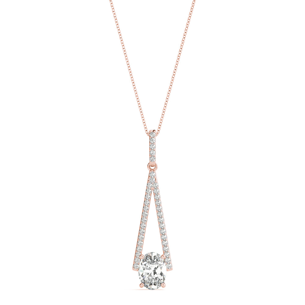 Oval Fashion Diamond Pendant · 1.14 ct tw