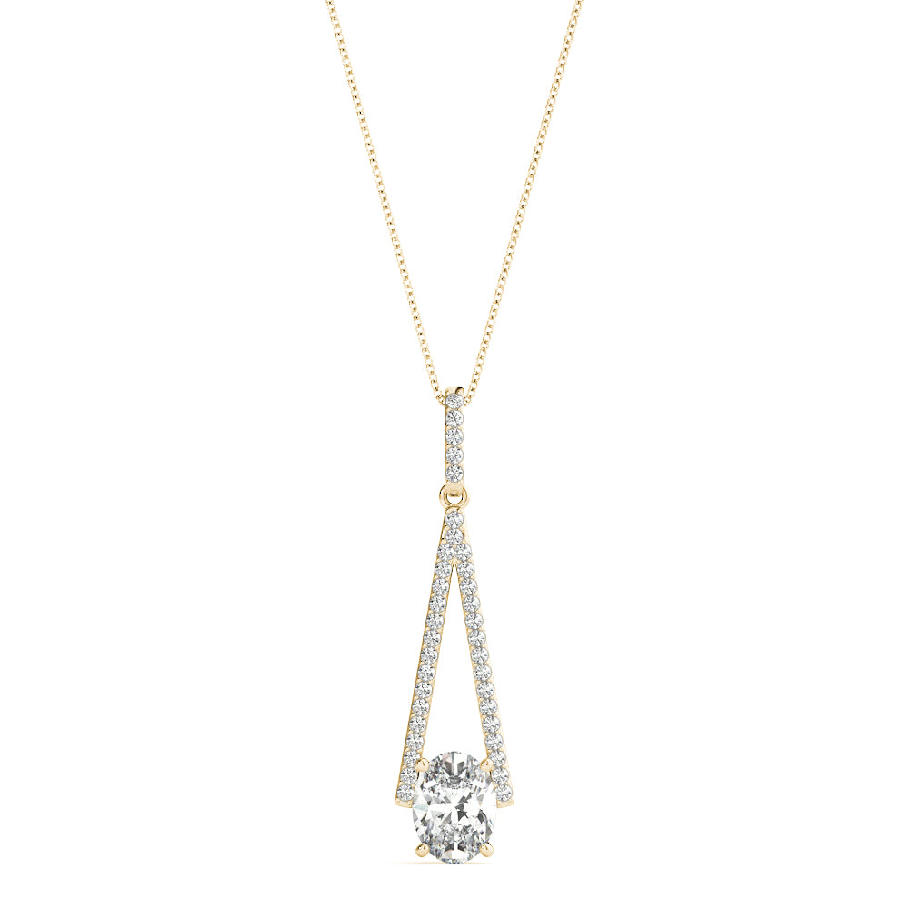 Oval Fashion Diamond Pendant · 0.18 ct tw