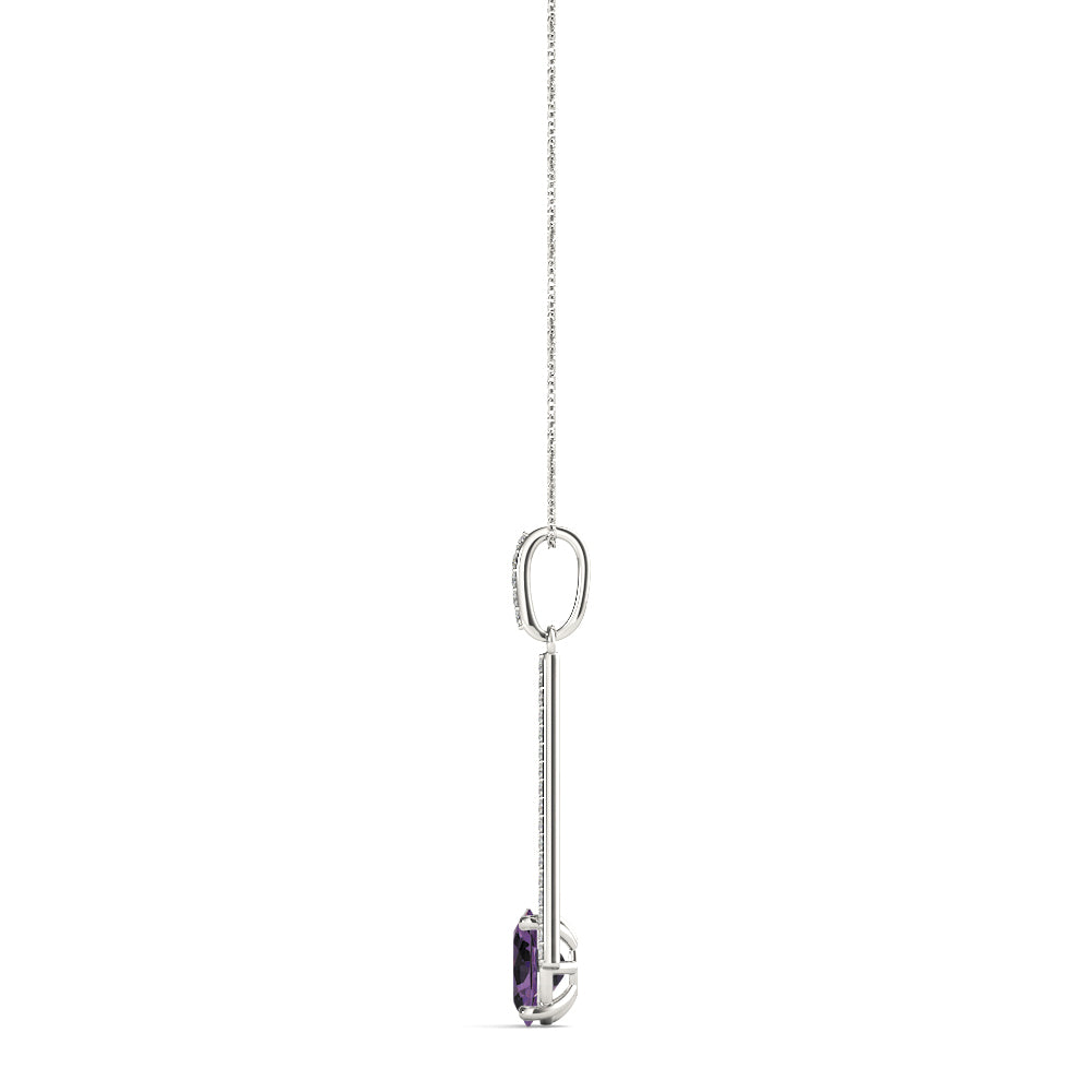 Oval Fashion Diamond Pendant · 0.18 ct tw
