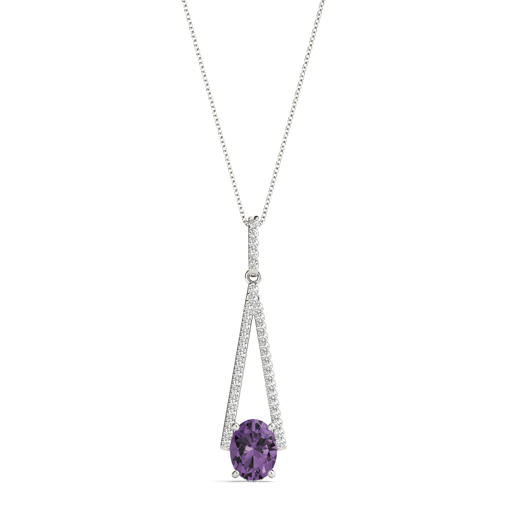 Oval Fashion Diamond Pendant · 1.14 ct tw