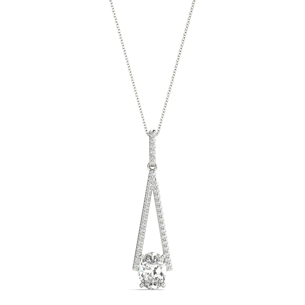 Oval Fashion Diamond Pendant · 0.18 ct tw