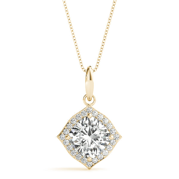 Cushion Fashion Diamond Pendant · 0.15 ct tw