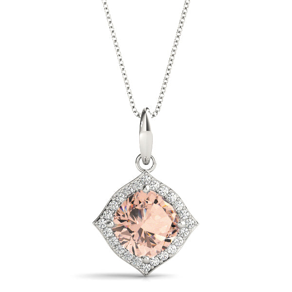 Cushion Fashion Diamond Pendant · 0.12 ct tw