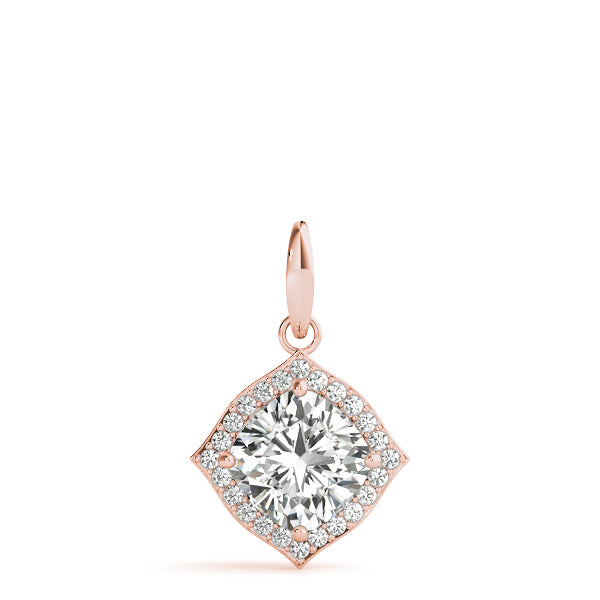 Cushion Fashion Diamond Pendant · 0.09 ct tw