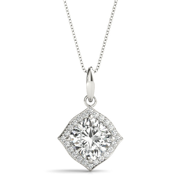 Cushion Fashion Diamond Pendant · 0.15 ct tw