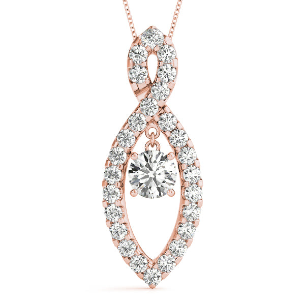 Round Fashion Diamond Pendant · 1.35 ct tw