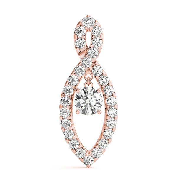 Round Fashion Diamond Pendant · 0.92 ct tw