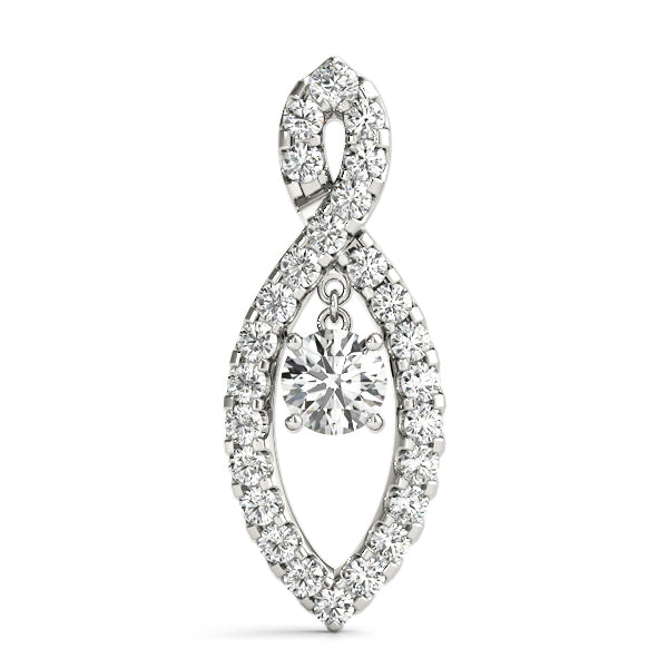 Round Fashion Diamond Pendant · 0.92 ct tw