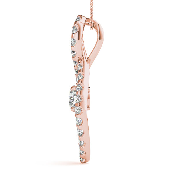 Round Fashion Diamond Pendant · 1.60 ct tw
