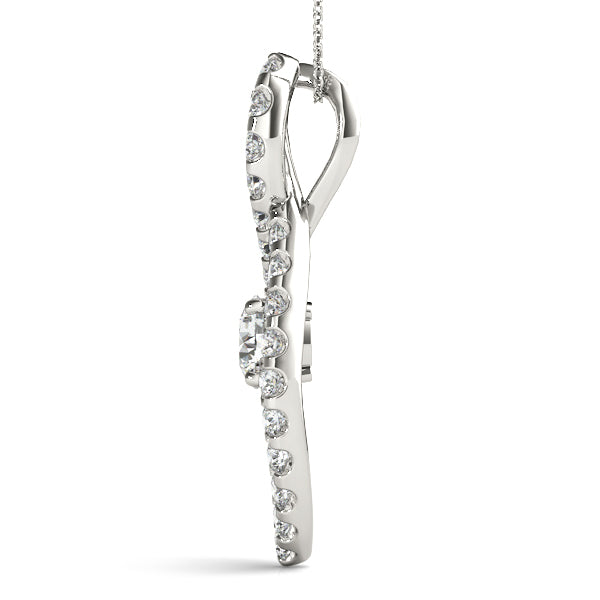 Round Fashion Diamond Pendant · 1.35 ct tw