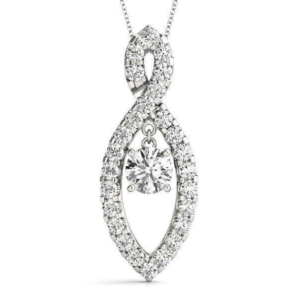 Round Fashion Diamond Pendant · 1.60 ct tw