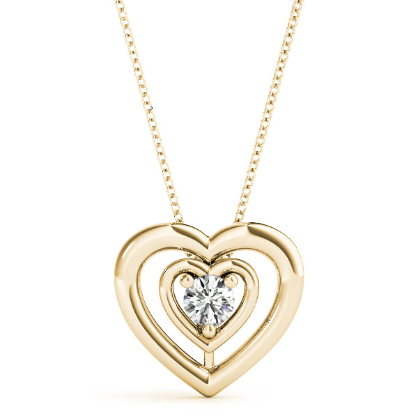 Round Diamond Solitaire Pendant · 0.50 ct tw