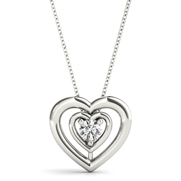 Round Diamond Solitaire Pendant · 0.50 ct tw
