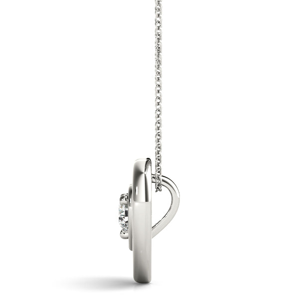 Round Diamond Solitaire Pendant · 0.12 ct tw